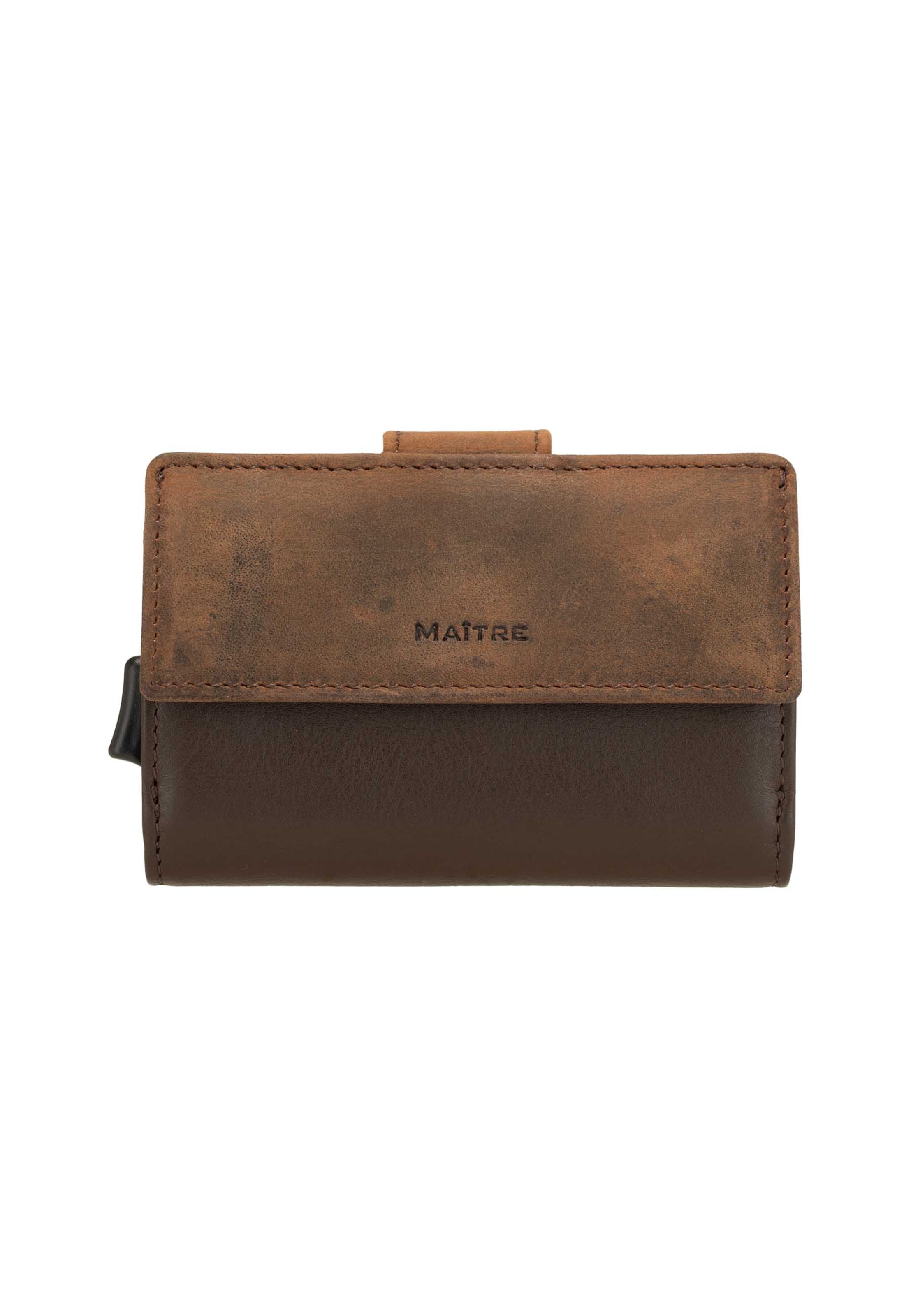 Portamonete di Maître in marrone: frontale