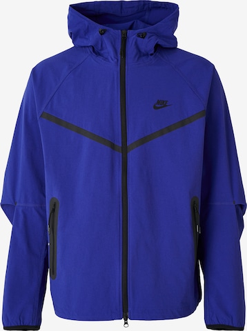 Nike Sportswear Демисезонная куртка в Синий: спереди