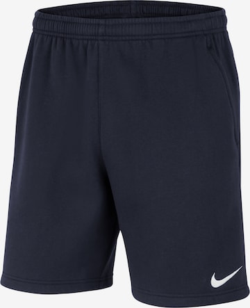 NIKE Regular Workout Pants 'Park 20' in Blue: front