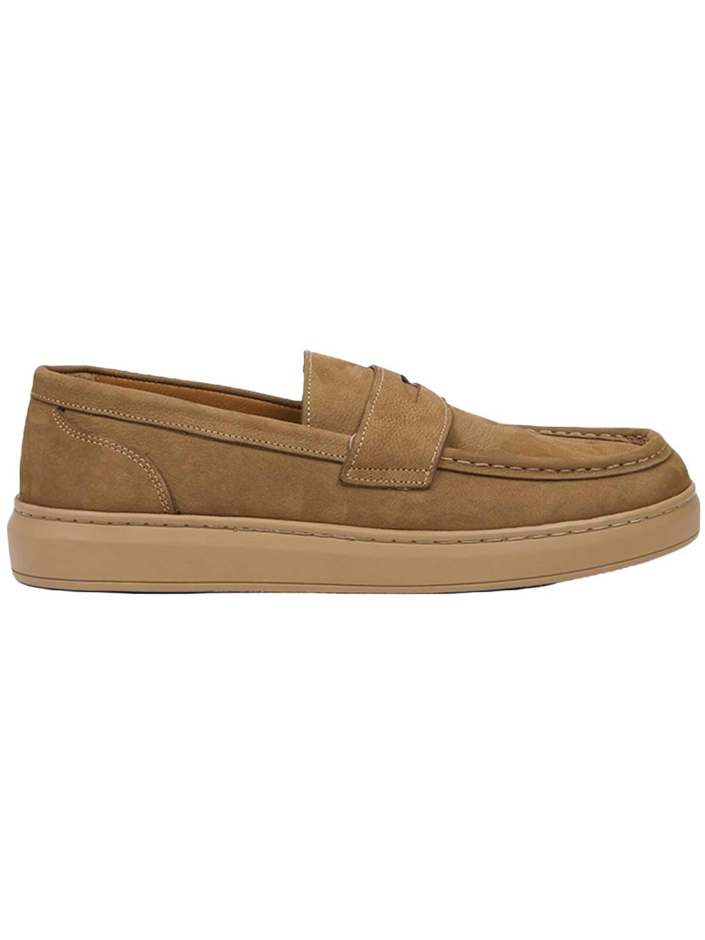 Desa Classic Flats 'Slipper' in Brown: front