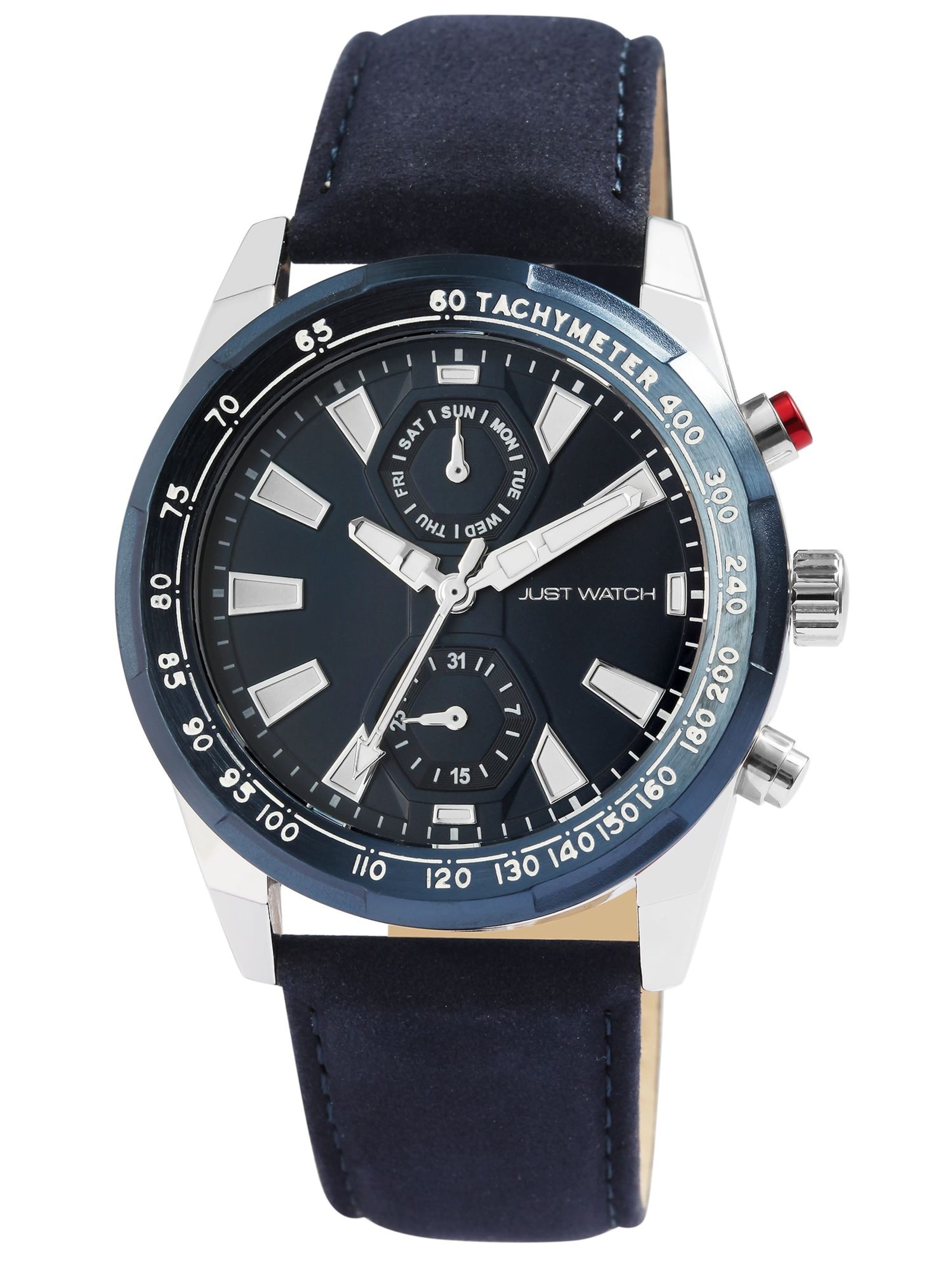 Just Watch Analoguhr 'Thobie, Datumsanzeige'‌ in Blau