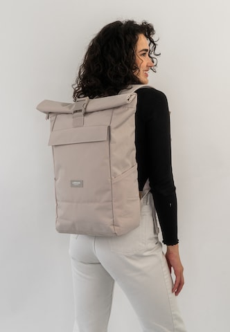 LARKSON Ryggsäck 'No 4' i beige: framsida