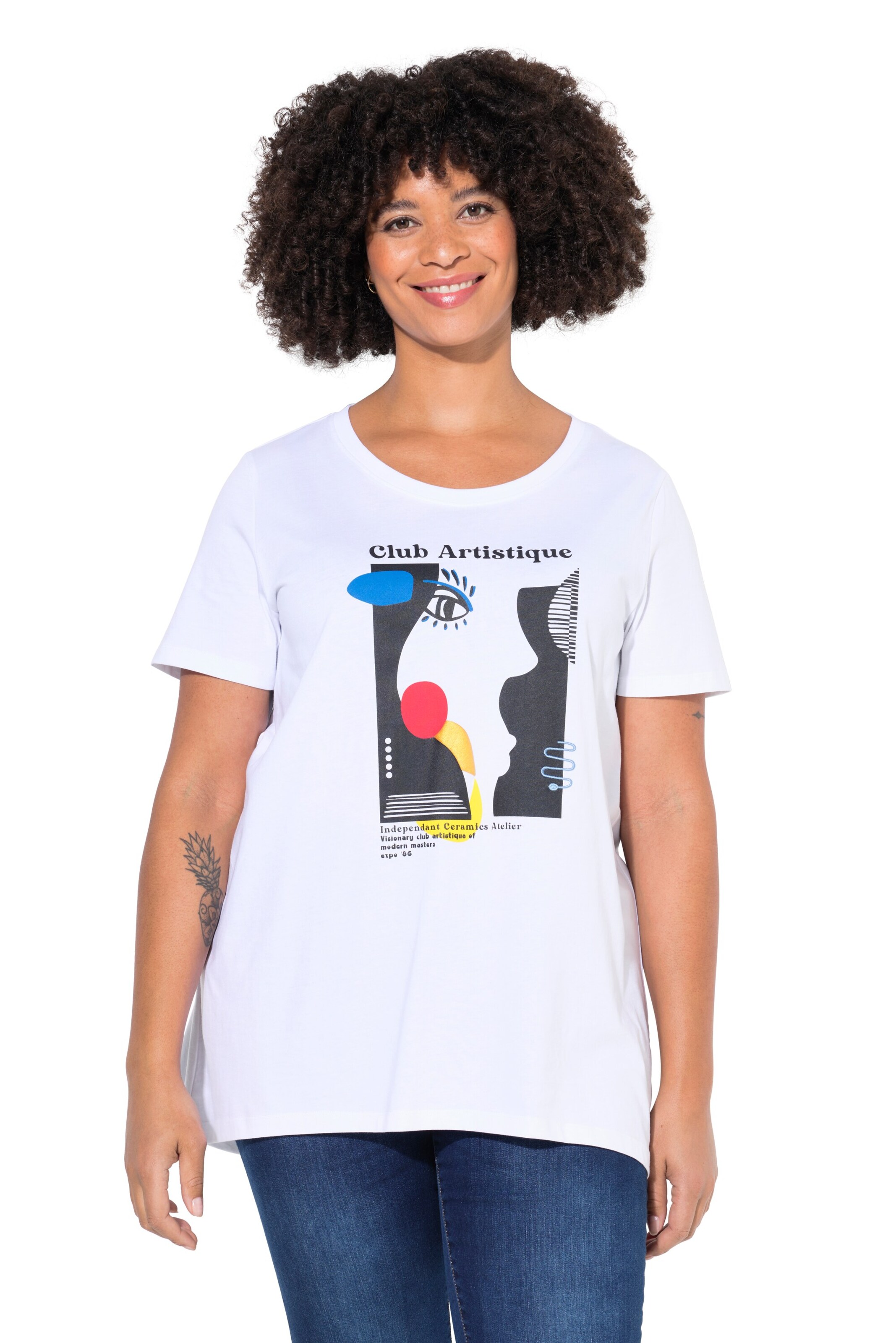 Angel of Style Oversizeshirt in Weiß: Vorderseite