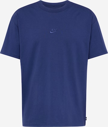 T-Shirt 'Essential' Nike Sportswear en bleu : devant