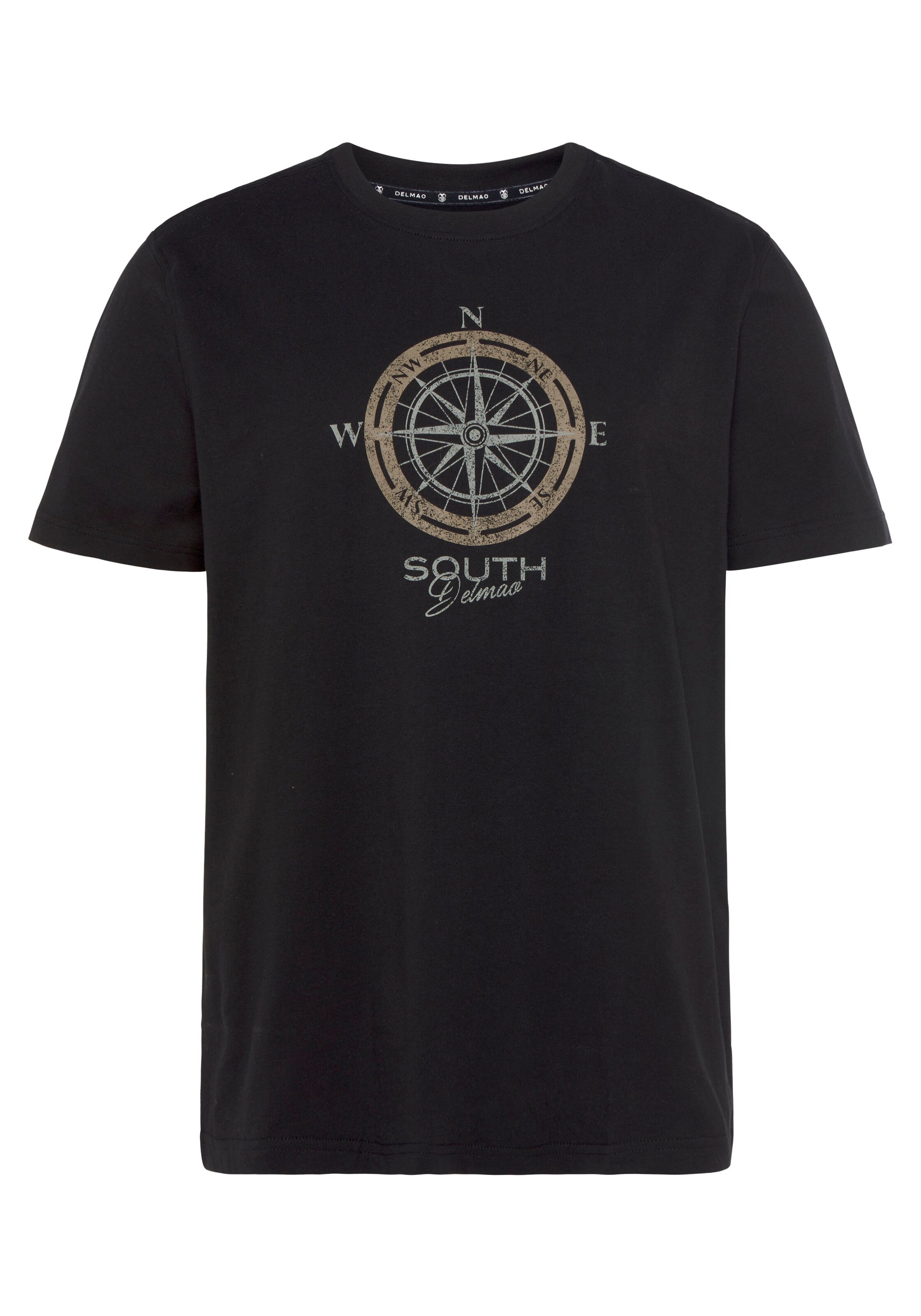 DELMAO T-Shirt in Schwarz: Vorderseite
