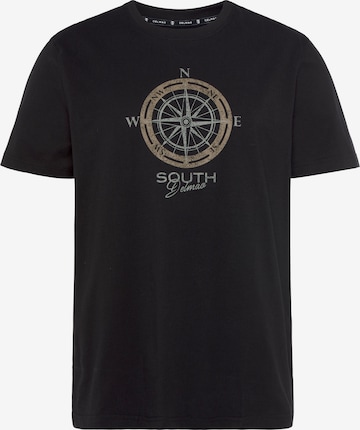 DELMAO T-Shirt in Schwarz: Vorderseite