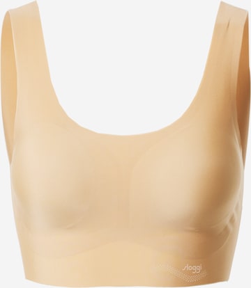 SLOGGI Bustier BH 'ZERO Feel' in Braun: predná strana