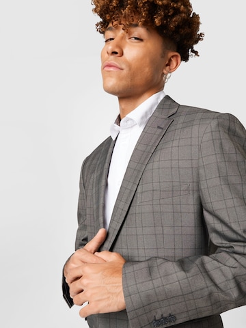 Coupe slim Veste de costume BURTON MENSWEAR LONDON en gris