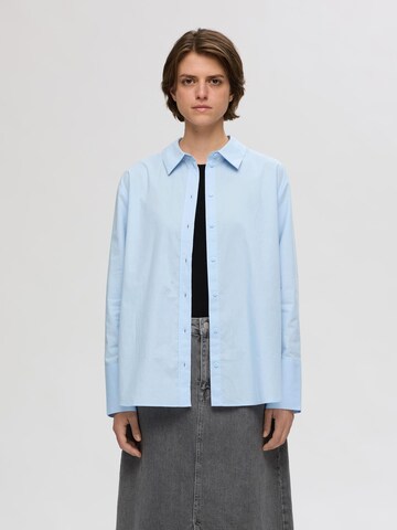 SELECTED Bluse in Blau: Vorderseite