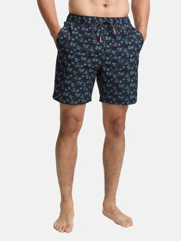 TOM TAILOR Zwemshorts in Blauw: voorkant