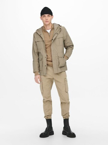 Only & Sons Parka in Braun