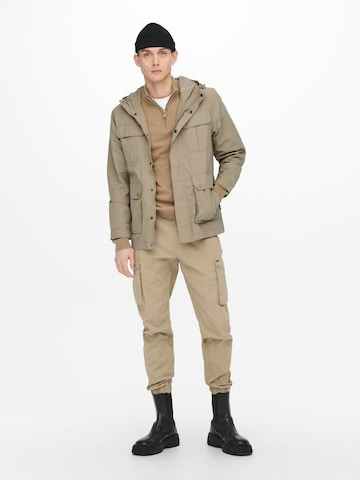 Only & Sons Parka in Braun