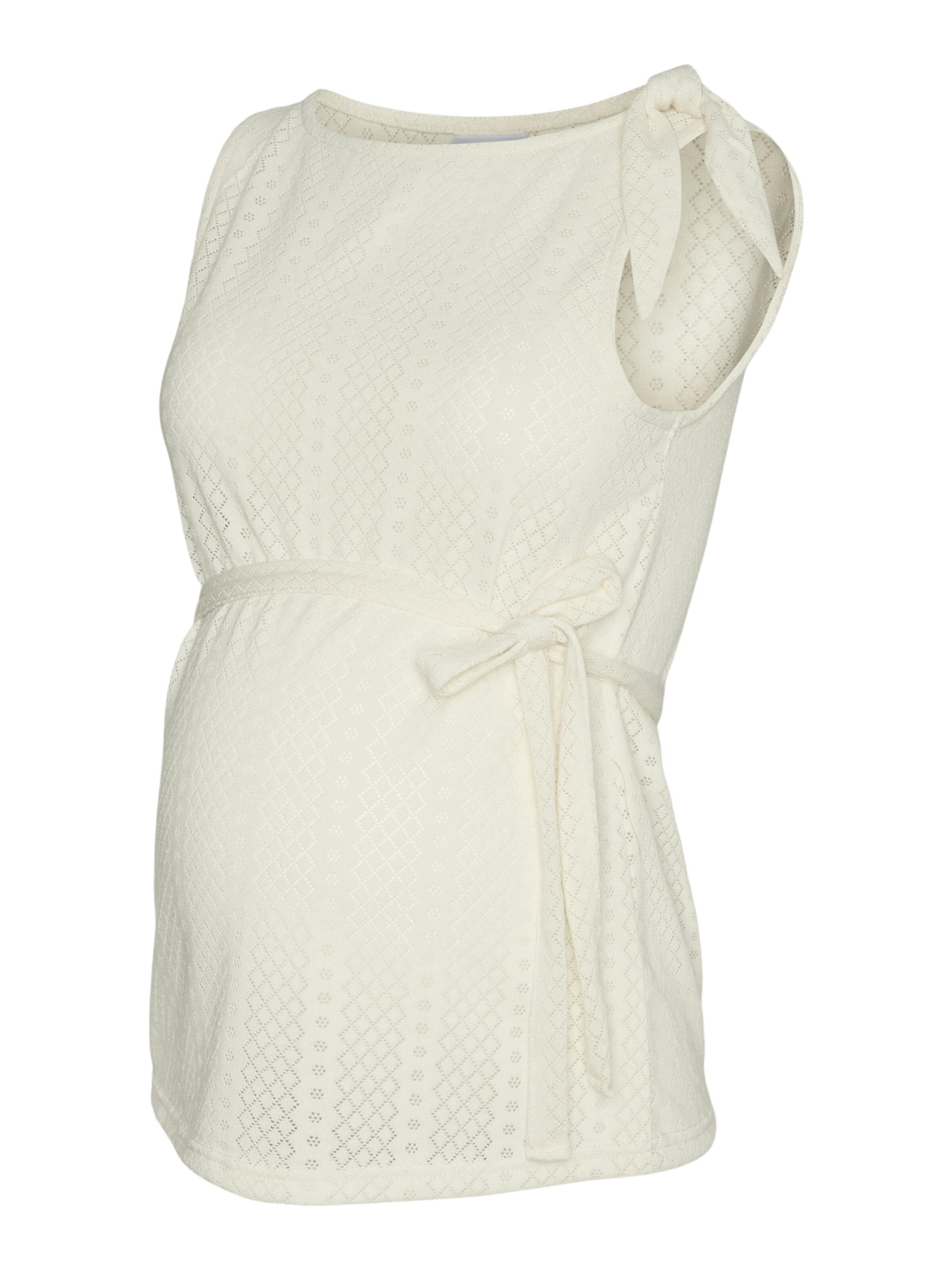 MAMALICIOUS Bluse 'MLSEBA SL JRS TOP'‌‌‌‌‌‌ in Beige: Vorderseite