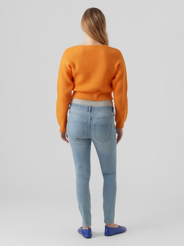 MAMALICIOUS Sweater 'SALLI' in Orange