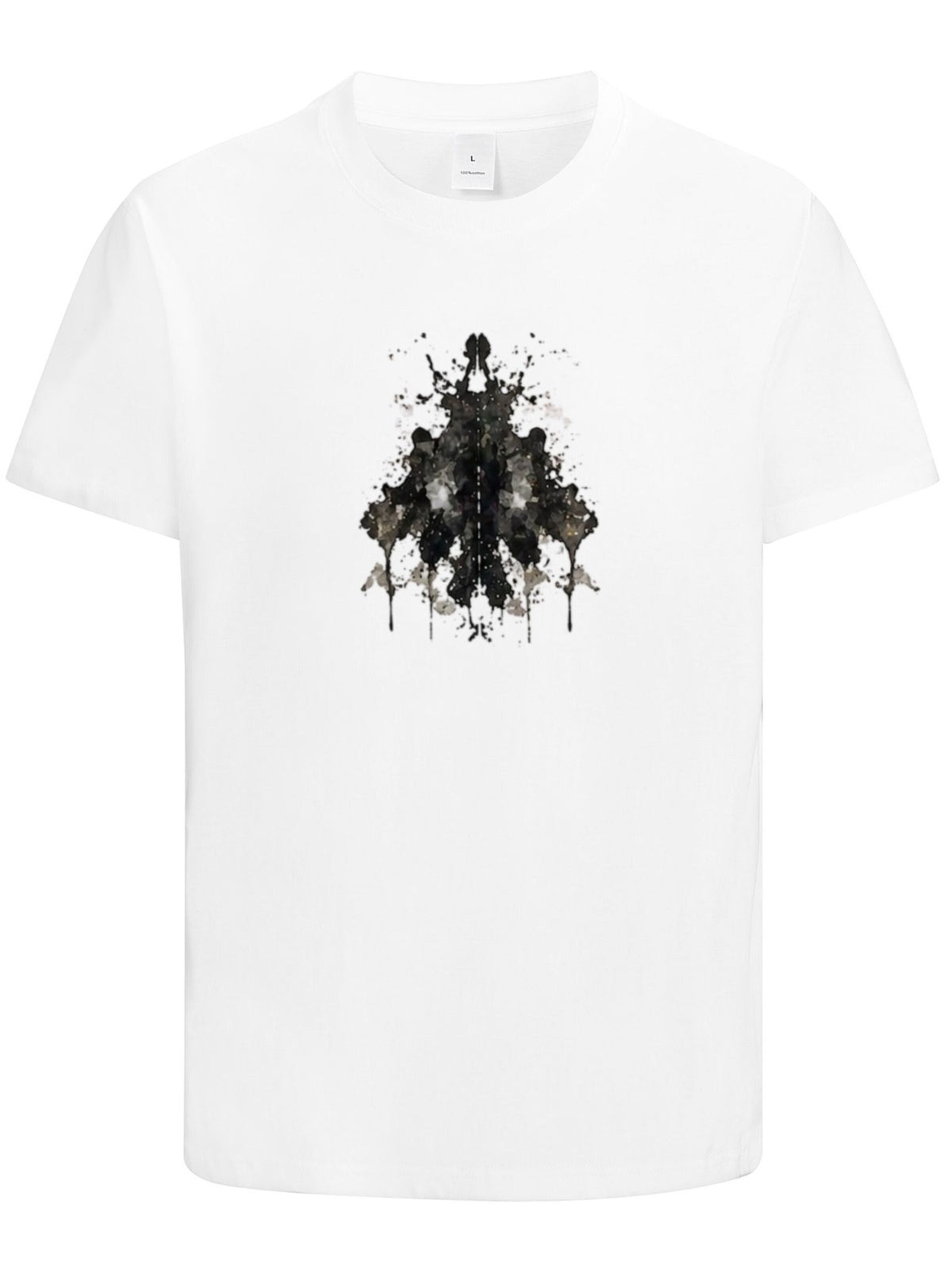 HUSKSWARE Shirt 'Grafik'‌‌‌‌‌‌‌‌‌ in Weiß: Vorderseite