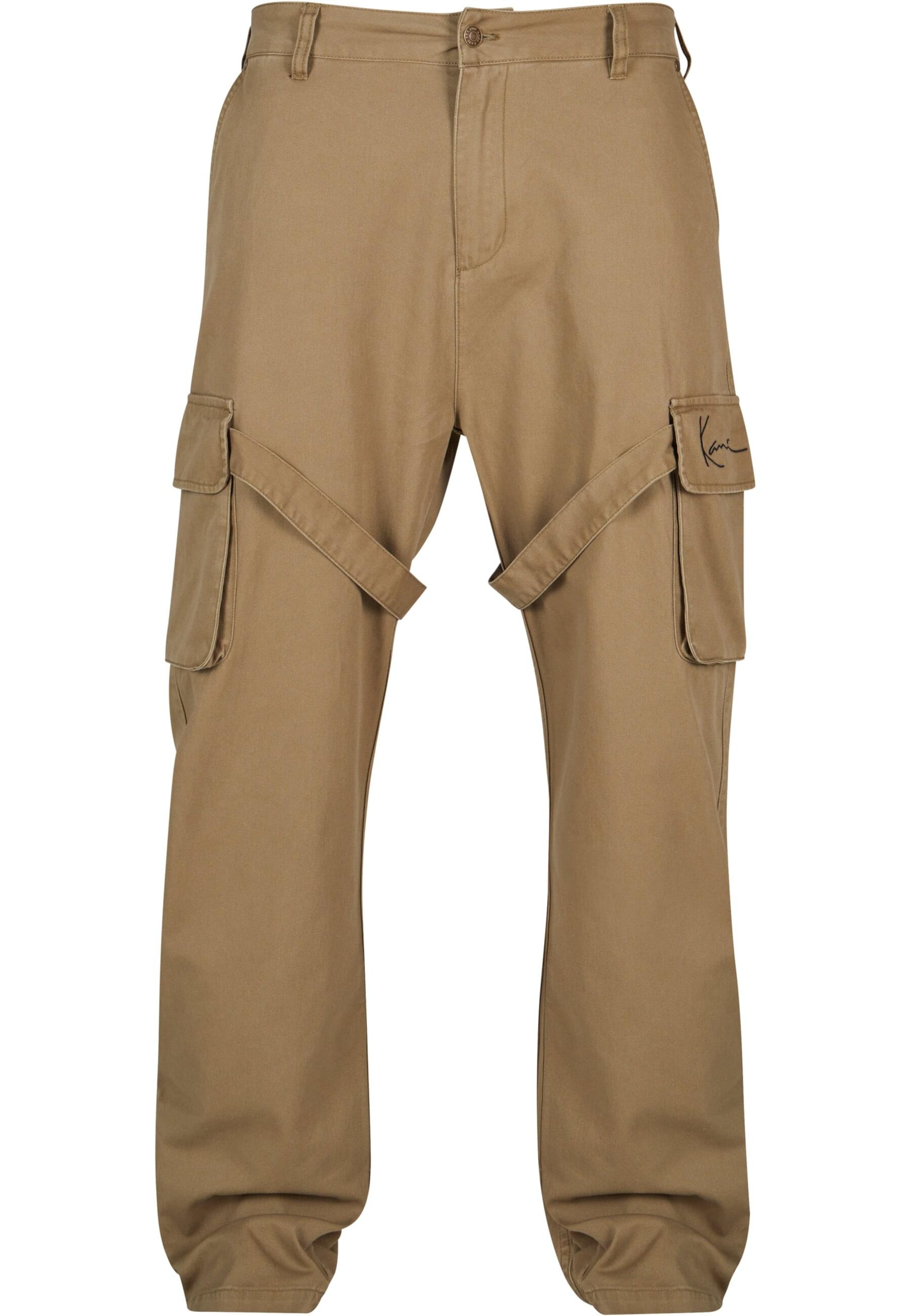 Karl Kani Loose fit Cargo trousers in Green: front