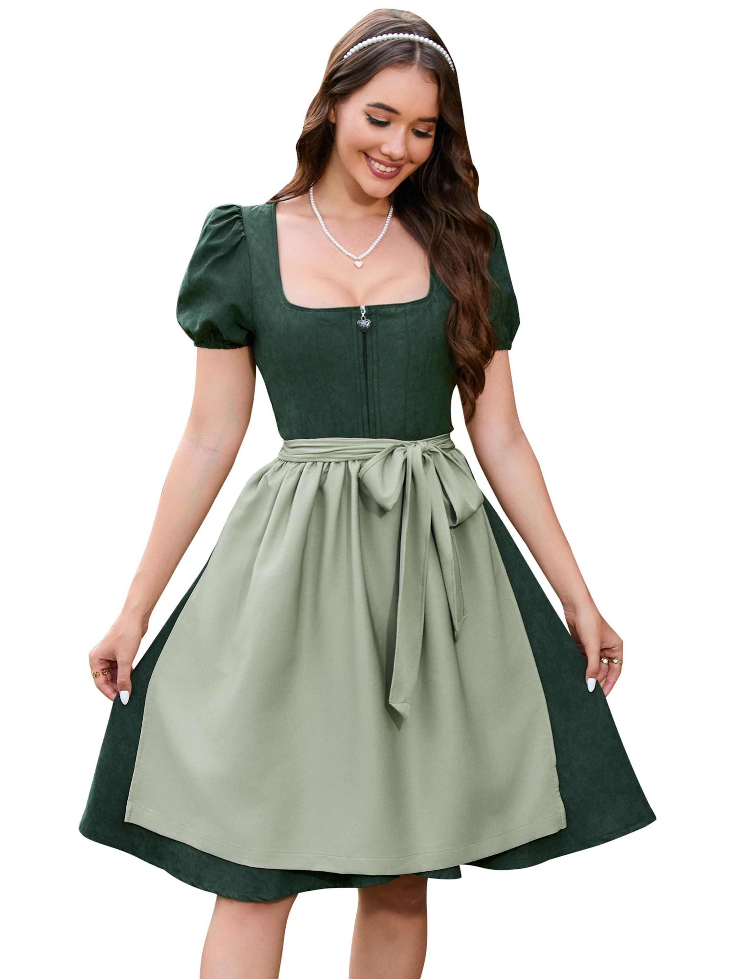 Yesfashion Dirndl in Green: front