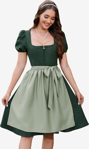 Yesfashion Dirndl in Green: front