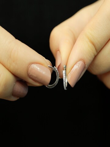 EinStein Diamant Earrings 'Creolen' in Silver