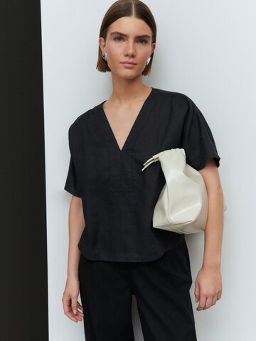 Next Blouse in Zwart: voorkant
