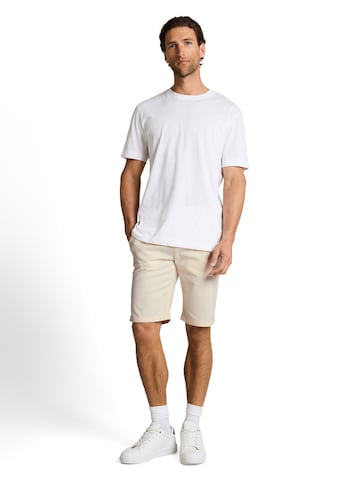 TOM TAILORregular Chino hlače - bijela boja: prednji dio