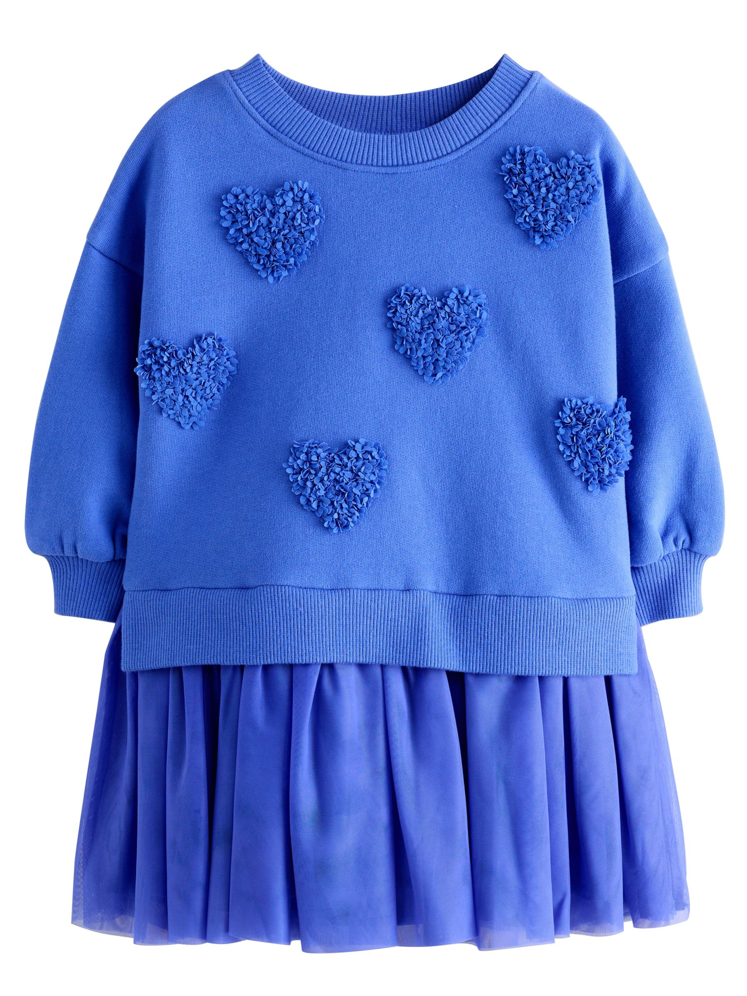 Next - Vestido em azul: frente