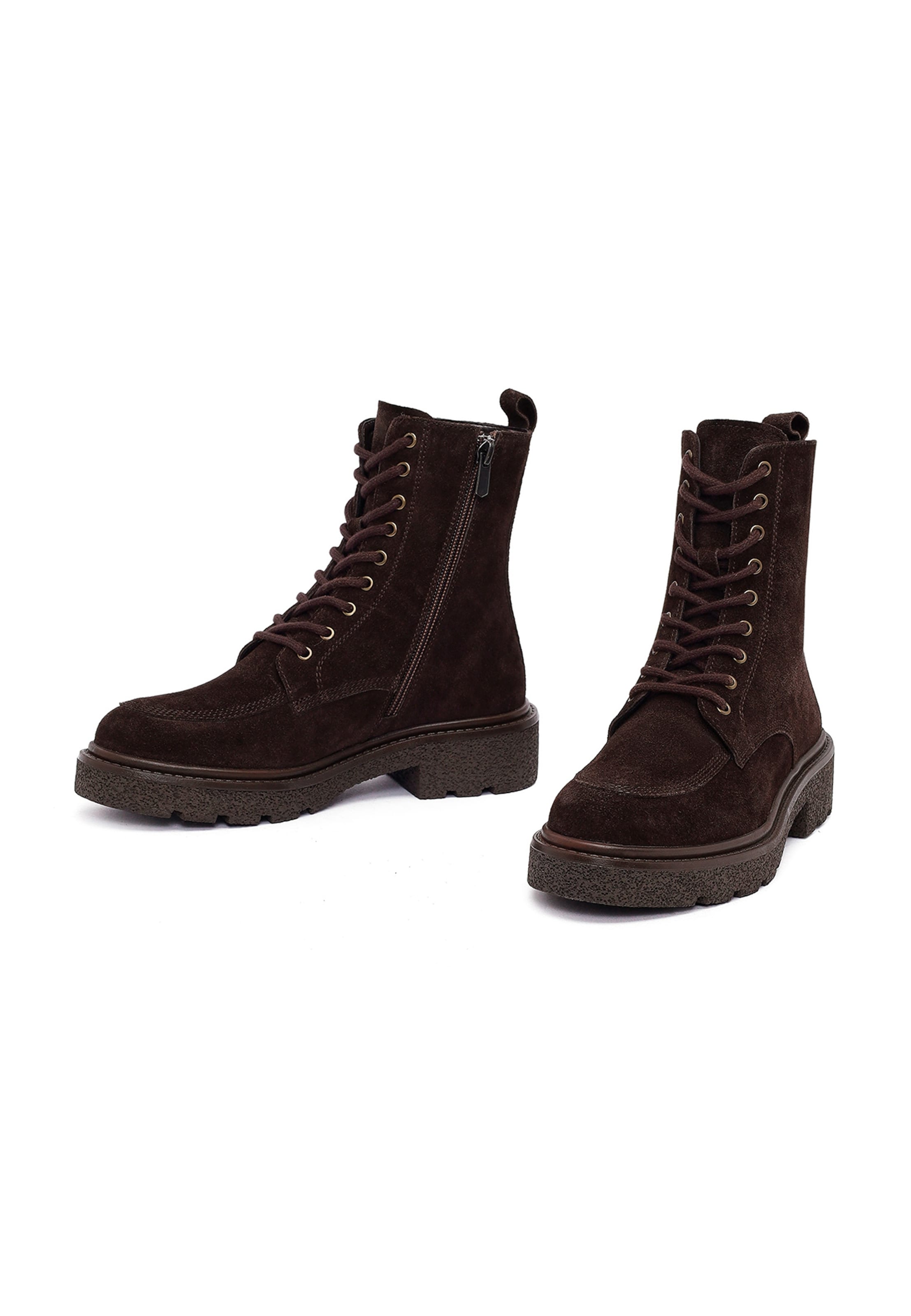 Derimod - Botines con cordones en marrón