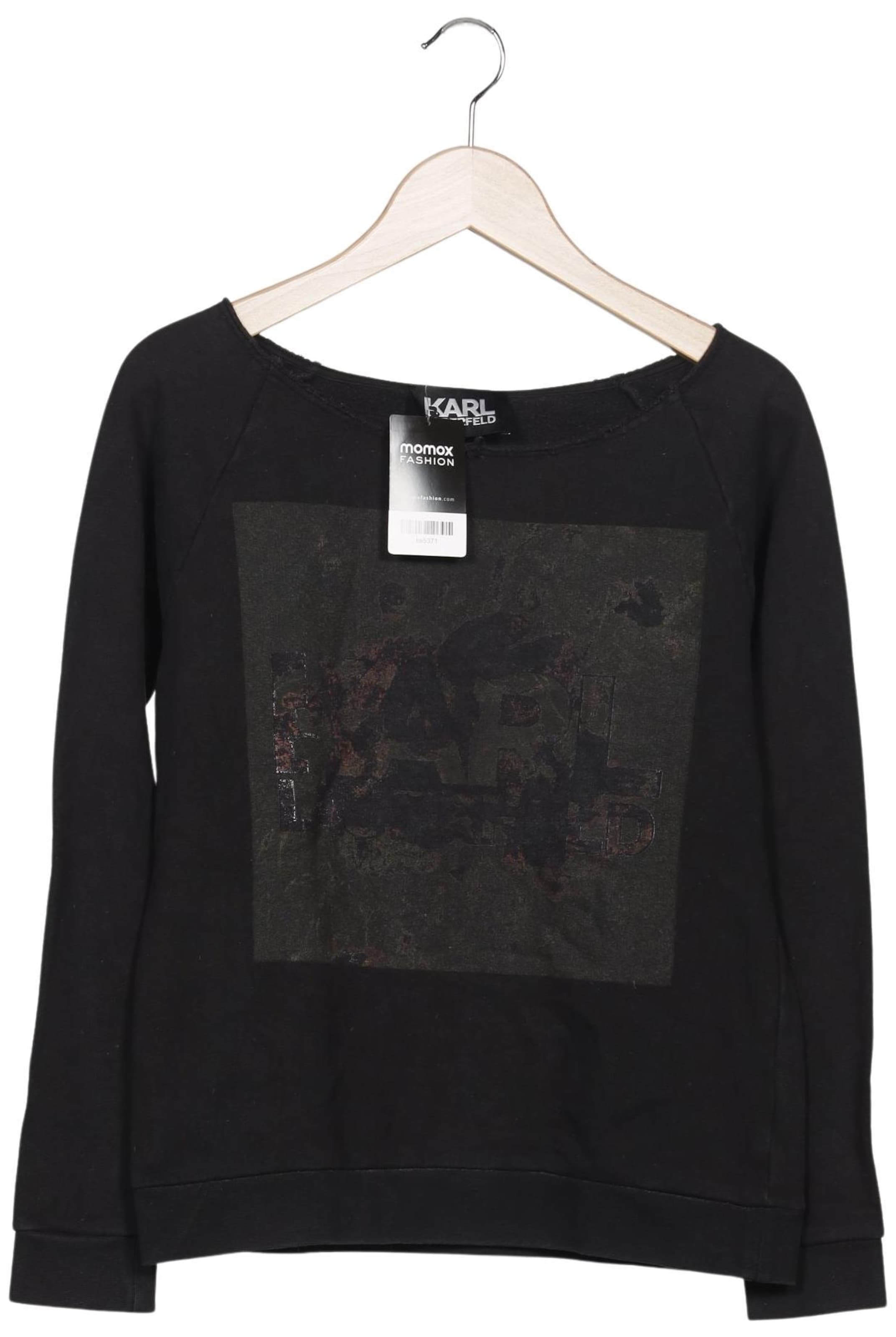 Karl Lagerfeld Sweatshirt & Zip-Up Hoodie in S in Black: front