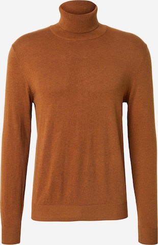 JACK & JONES Sweater 'JJEEmil' in Brown: front