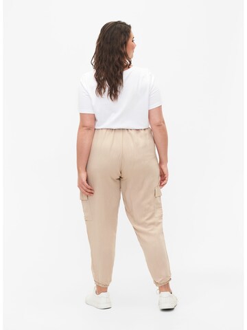 Zizzi Tapered Hose 'MACY' in Beige