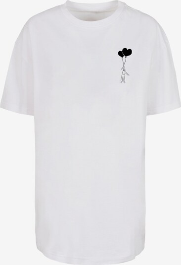 Merchcode T-Shirt 'Love In The Air' in schwarz / weiß, Produktansicht