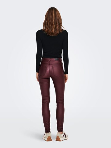 Skinny Pantaloni 'Rojal' di ONLY in rosso