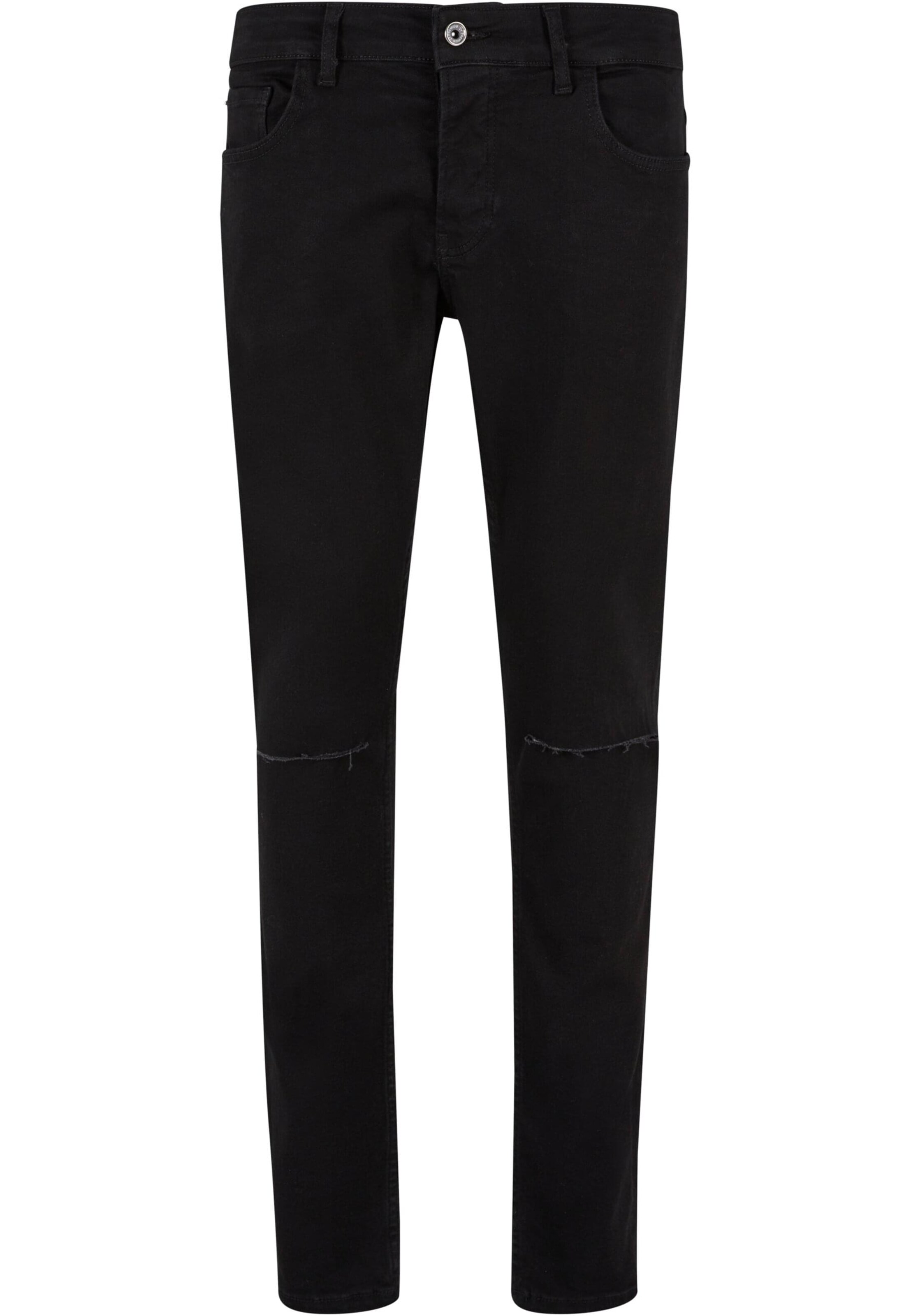 2Y Premium Slimfit Jeans in Zwart: voorkant