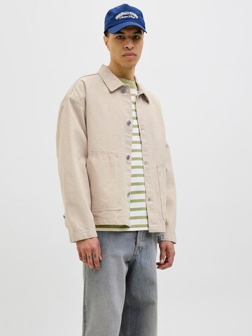 JACK & JONES Regular Fit Skjorte i hvid: forside