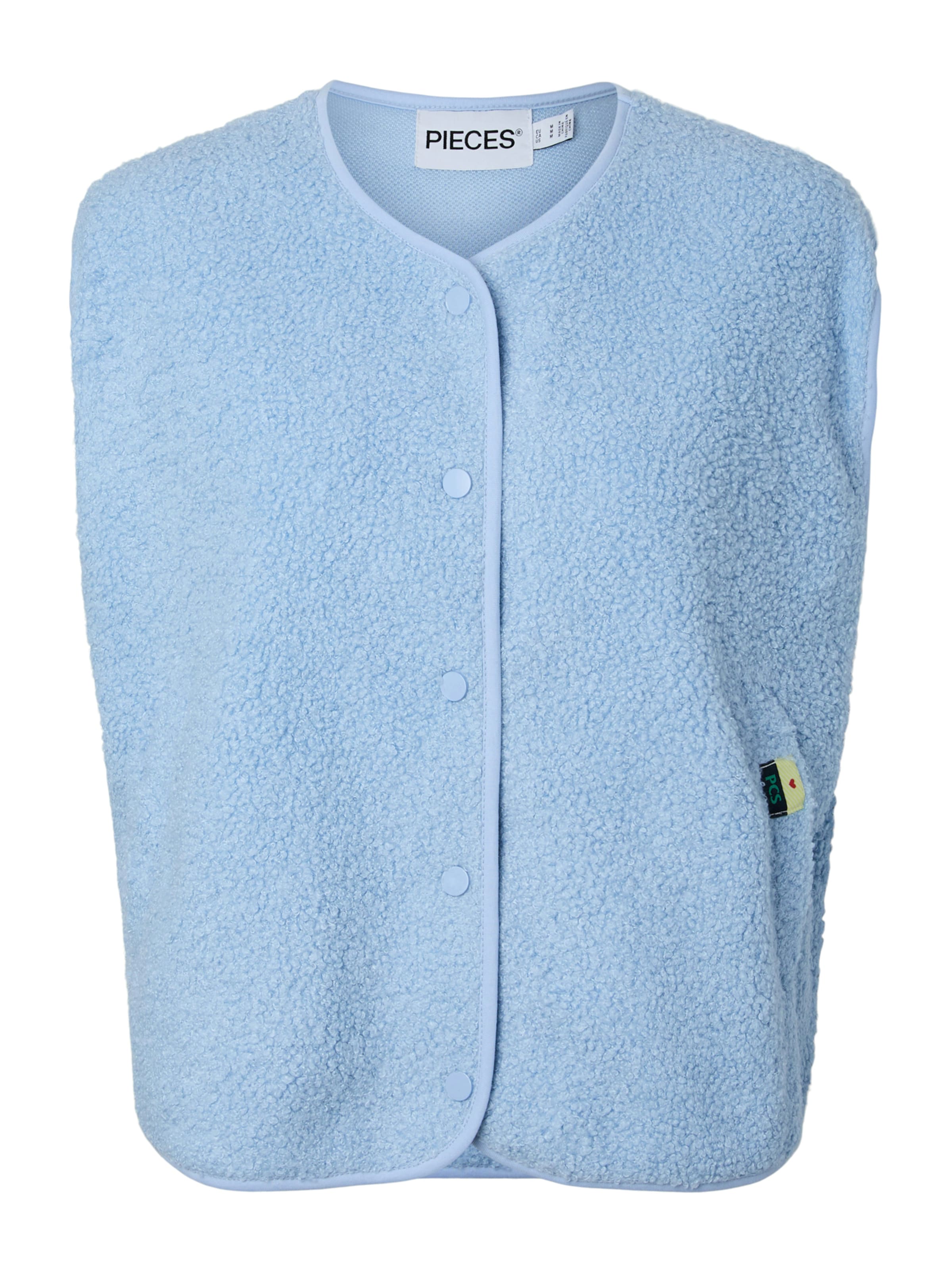 PIECES Vest 'PCKatty' in Blue: front
