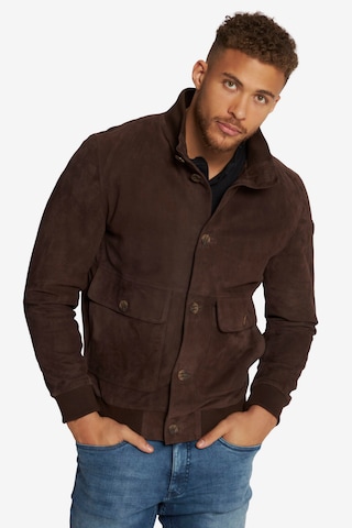 JP1880 Between-Season Jacket in Brown: front