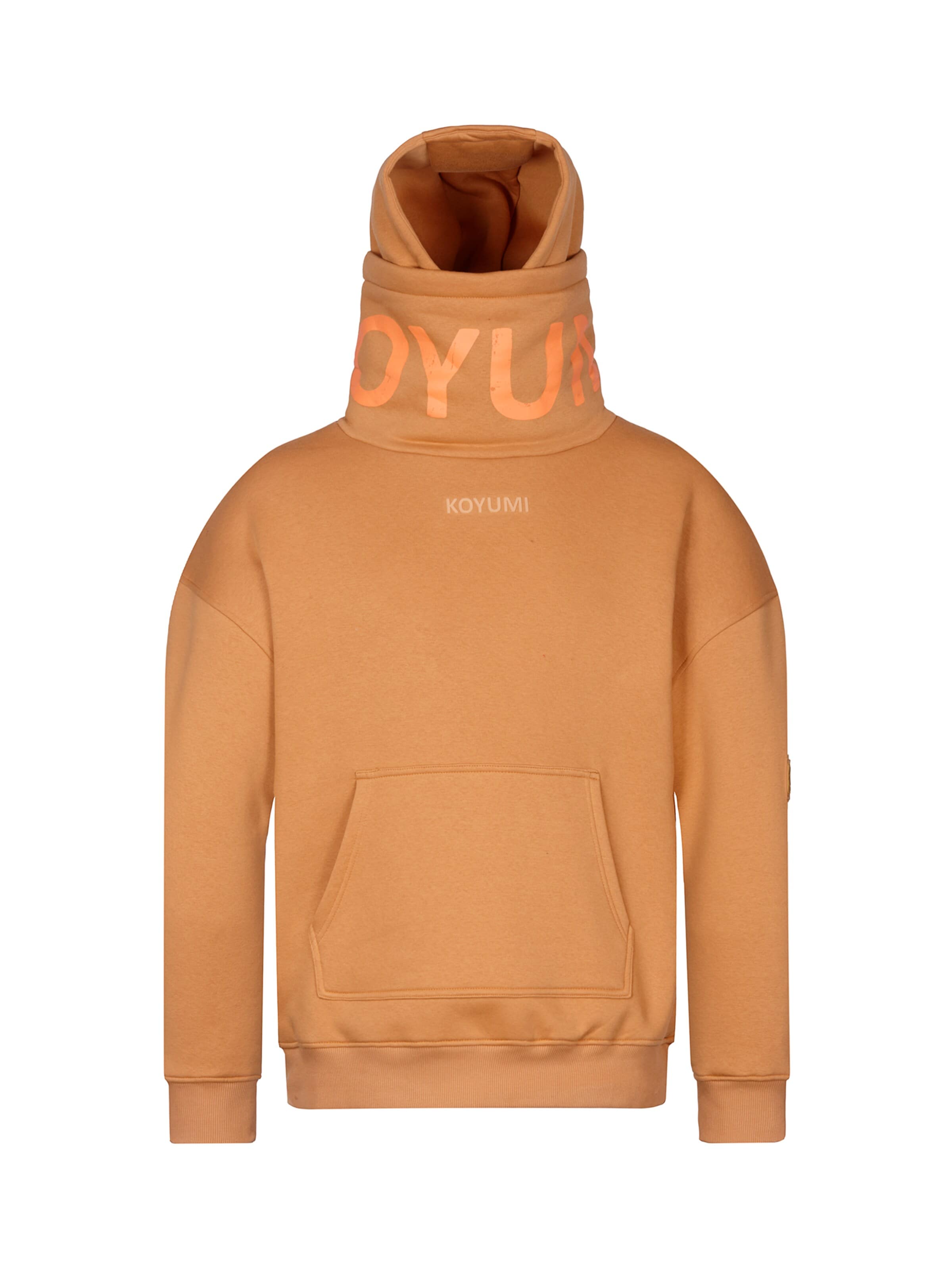 Koyumi Sweatshirt 'Break Your Neck' in Beige: front