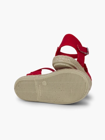 Sandales Pisamonas en rouge