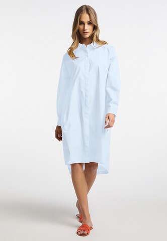 Frieda & Freddies NY Shirt Dress in Blue: front