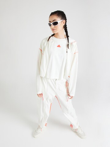 Veste de survêtement 'Dance All-gender Versatile' ADIDAS SPORTSWEAR en blanc