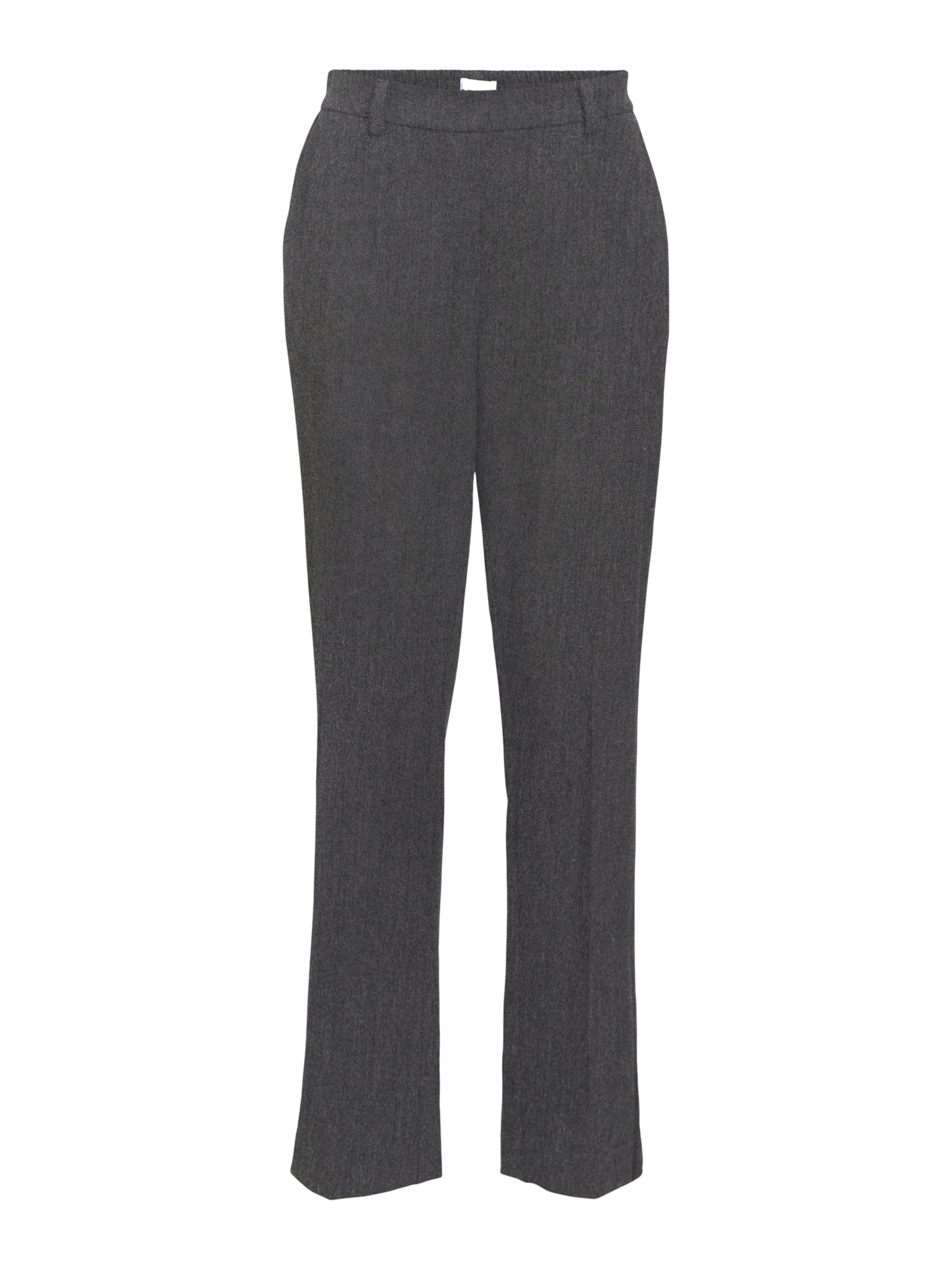 OBJECT Regular Pleated Pants 'OBJLisa' in Grey: front