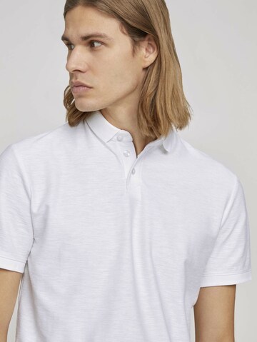 TOM TAILOR DENIM Poloshirt in Weiß