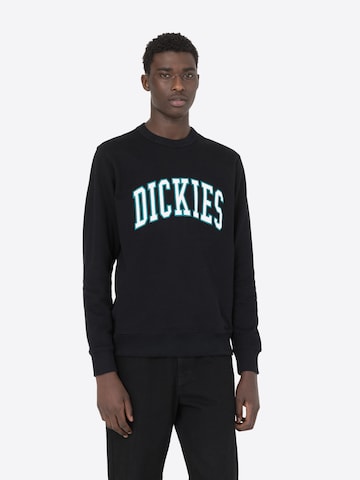 DICKIES Sweatshirt 'Aitkin' in Zwart: voorkant