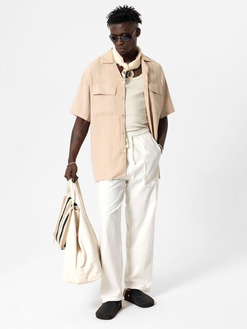 Fit confort Chemise 'Athens' VAMOS CLO en beige