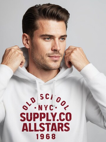 Neverless Sweatshirt 'Oldschool 3' in White