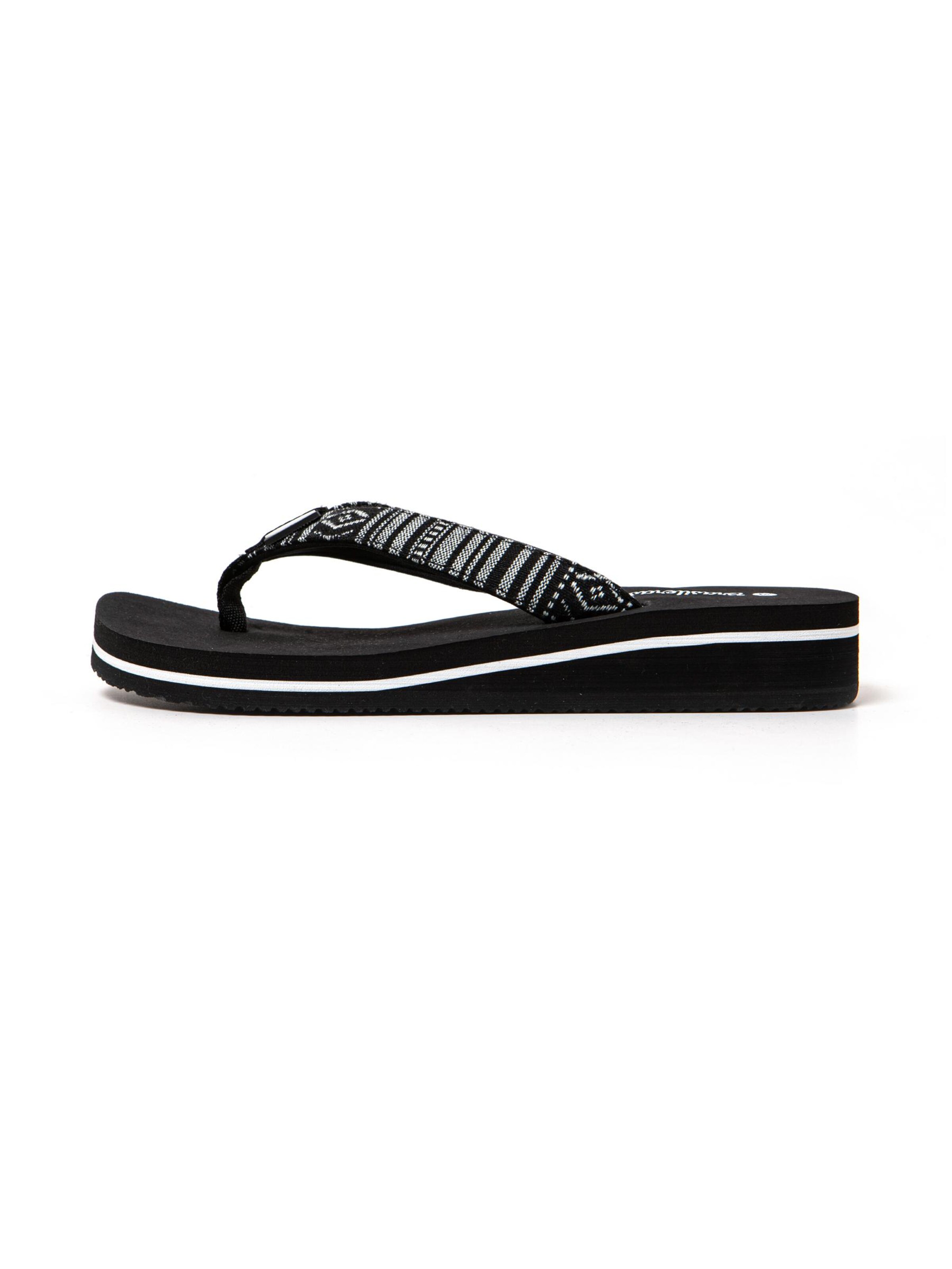 Brasileras T-bar sandals 'Maya' in Black: front