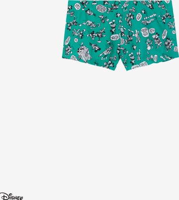 CALZEDONIA Swim Trunks 'MICKEY MOUSE DISNEY' in Green: front