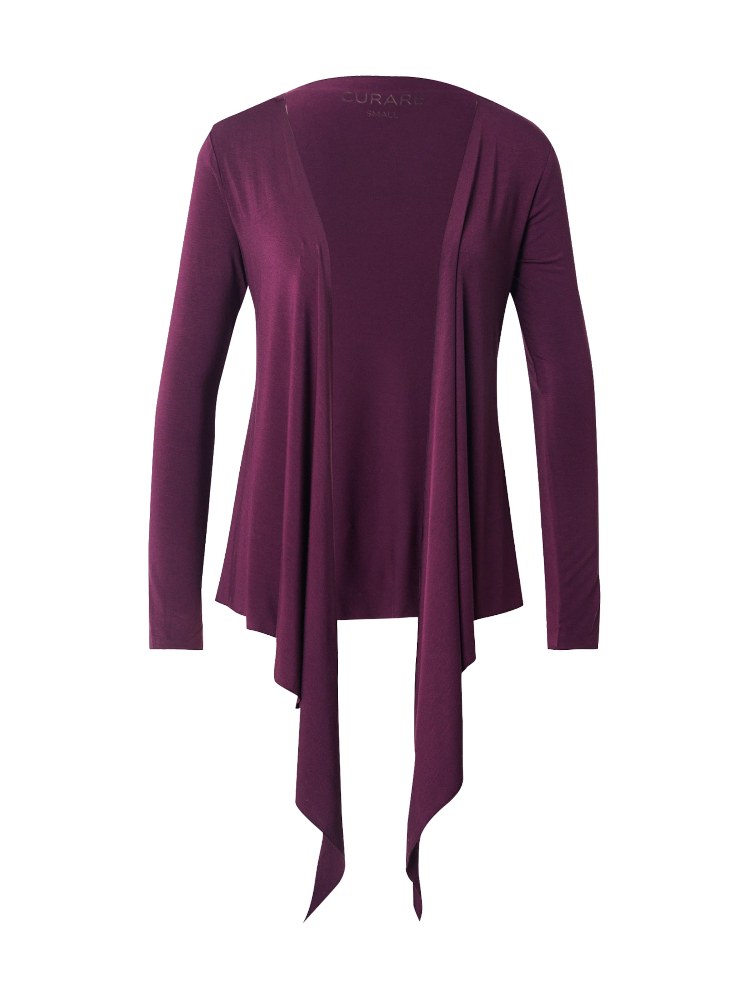 CURARE Yogawear Sportovní kardigan – fialová: přední strana