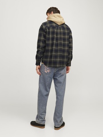 JACK & JONES Regular fit Button Up Shirt in Blue