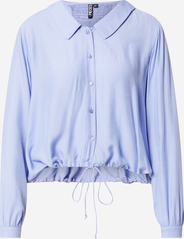 PIECES Blouse 'RAYSON' in Blauw: voorkant